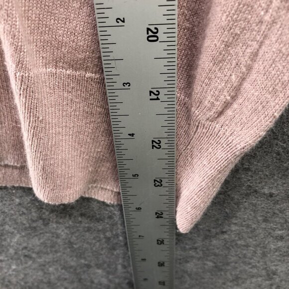 Leith Bell Sleeve Sweater Womens S Blush Pink Wool Blend Crewneck Knit - Picture 7 of 10